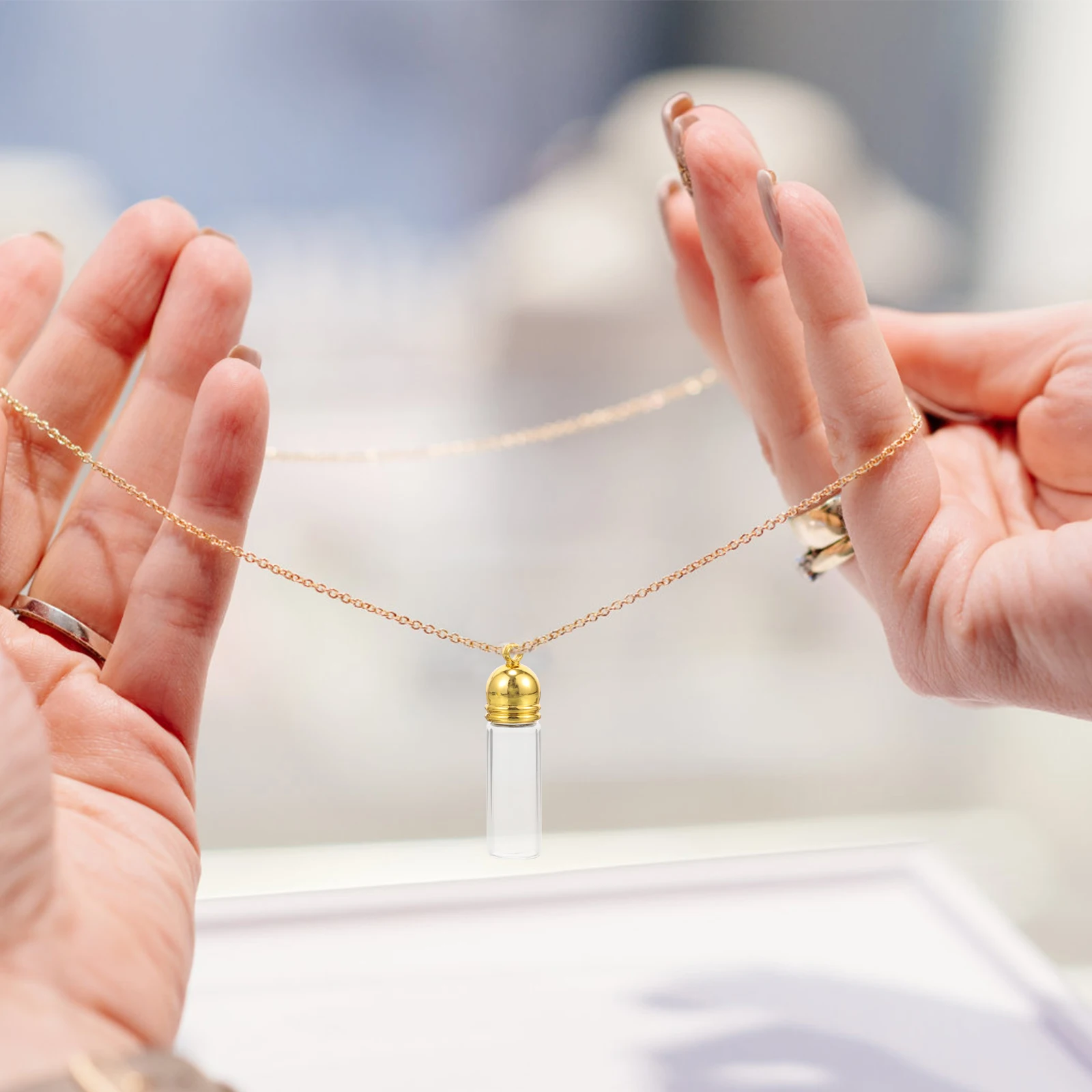 

10Pcs Tiny Glass Bottles Wishing Jars Clear Mini Containers DIY Charms Decorative Gifts for Travel Memory Keepsakes