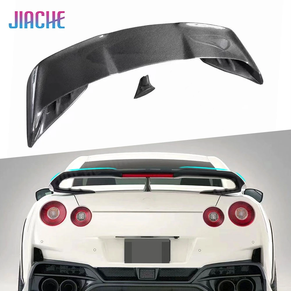 

Carbon Fiber Car Rear Lip Wing Spoiler Body Kits For Nissan GTR R35 2008-2018 Rear Trunk Lip Spoiler Car Styling