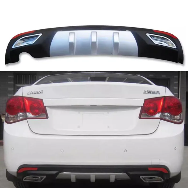 

For Chevrolet Cruze 2009-2014 Year Rear Diffuser Bumper Lips Splitter Spoiler Body Kit Accessories