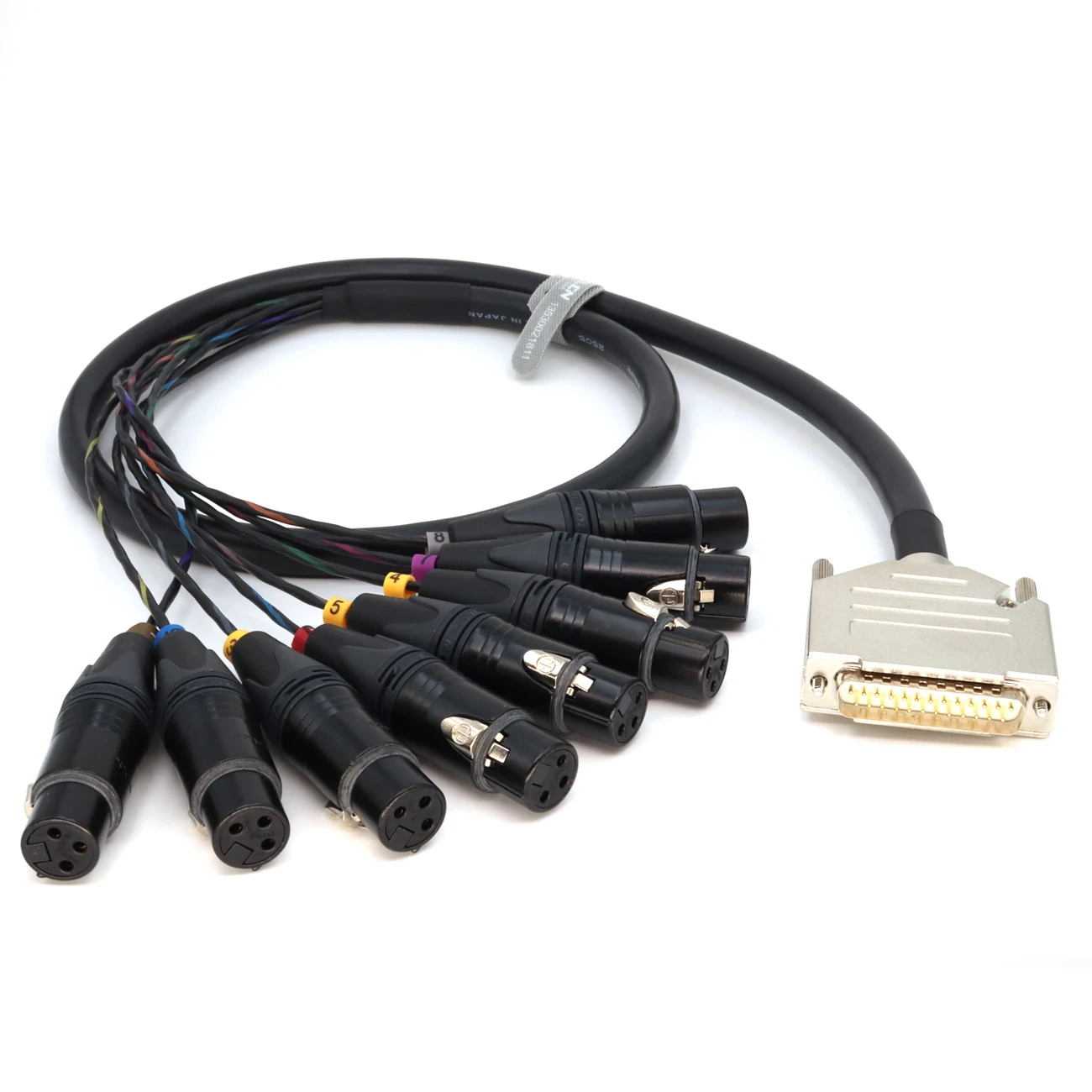 Canare MR202-8AT DB25 to NEUTRIK 8 XLR 3pin female Audio cable