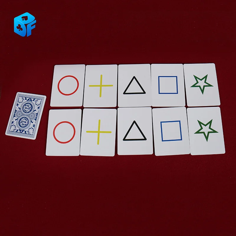 Funny Esp Classic Cards Group Card Sets Magic Tricks Close Up Street Stage Poker Magic Props Children Kids Magic Toy