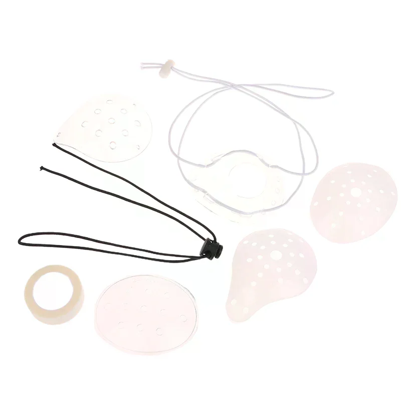 

Прозрачный пластиковый щиток для ухода за глазами с отверстиями после офтальмологической хирургии, предотвращающий столкновения, дышащий