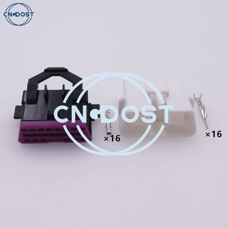 

1 Set 16 Pin 3A0972695A 8D0972695H Auto OBD Socket Auto Diagnostic Plug Cable Harness Connector AC Assembly For VW Audi