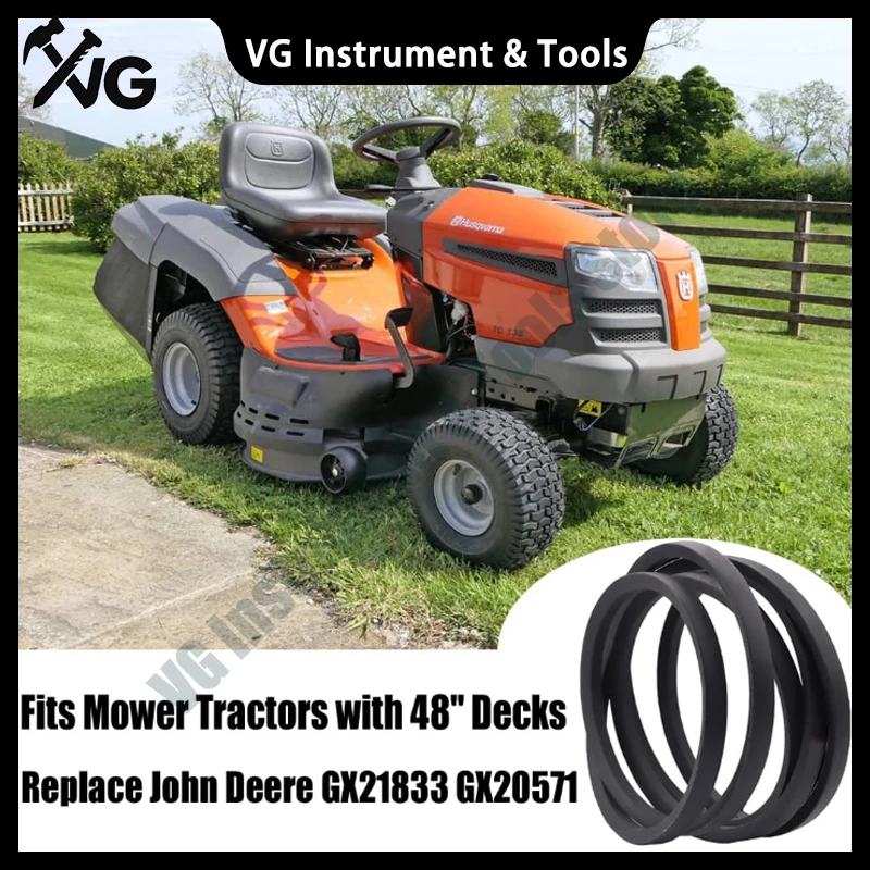 GX21833 GX20571 48 Inch Lawn Mower Belt Fit For John Deer D140 D150 D160 L120 L130 LA130 LA140 LA145 LA155 LA165 E140 E150