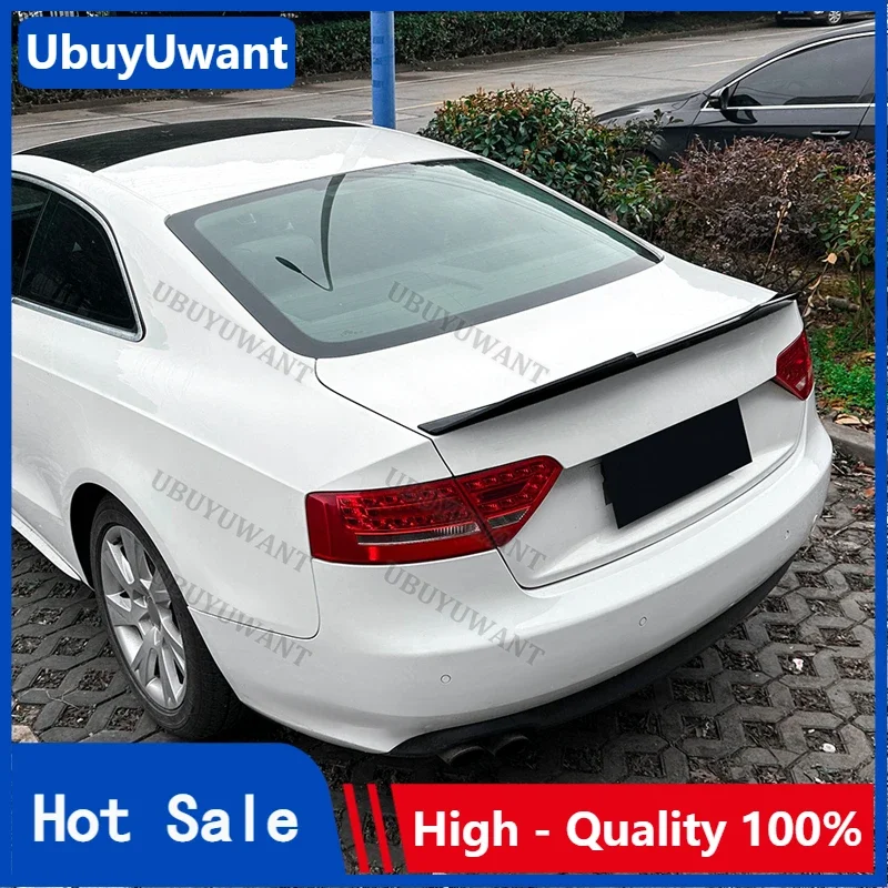 

For Audi A5 8T 2008-2016 Sportback Coupe PSM Rear Trunk Spoiler Roof Lip Kit Car Rear Spoiler Wing Exterior Kit