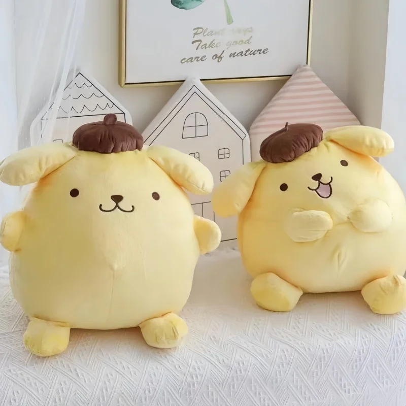 

Sanrio Pompompurin Plush Dolls Office Nap Stuffed Pillow Squint Pom Purin Plushie Doll Soft Stuffed Animal Gift Room Decor Gift