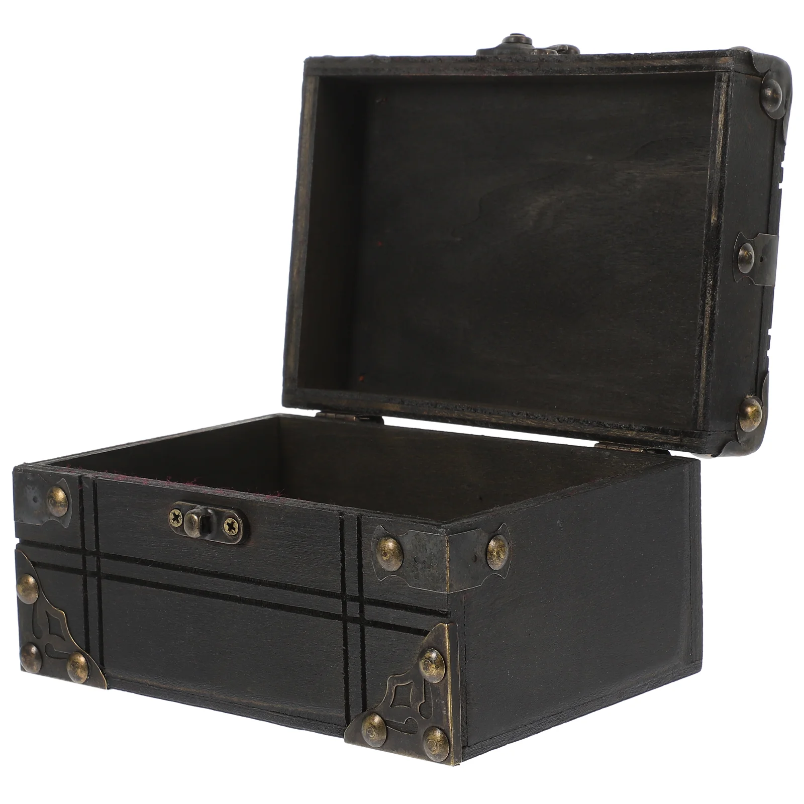 Vintage กล่องเก็บกล่องถ่ายภาพผู้ถือเครื่องประดับไม้ Prop Treasure กรณีร้านขายของชํา