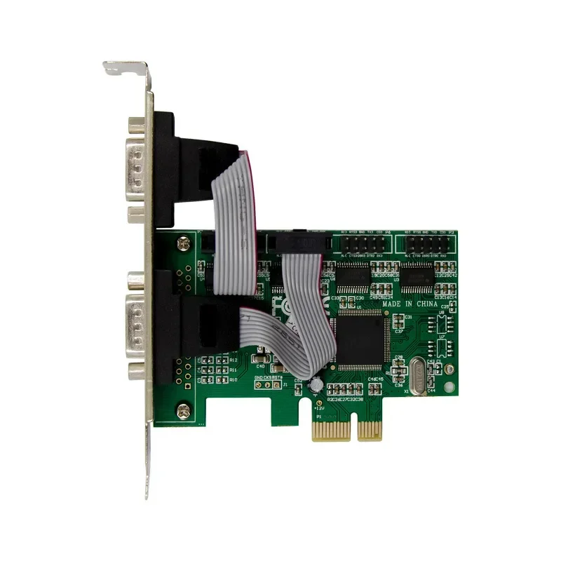Pcie X1 To 4 DB-9 Serial Rs232 Ports Pcie Controller Card Four Com Port RS 232 PCI Express WCH384 Chipset Converter Adapter