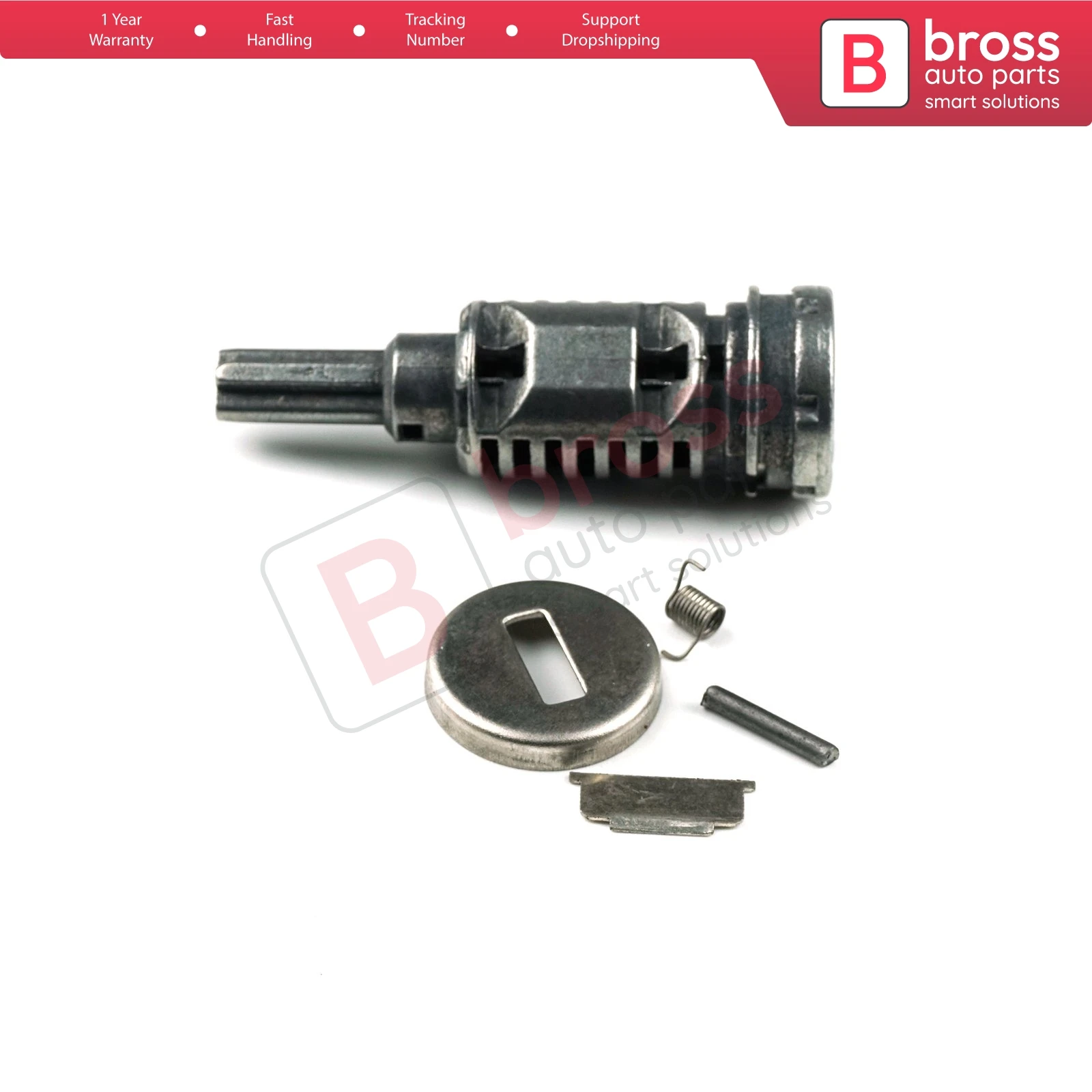 Bross BDP1125 Door Lock SIP22 80/1025 50511842 Barrel Cylinder Casing Lever Springs for Alfa Romeo Giulietta 940 QV 2010-2016