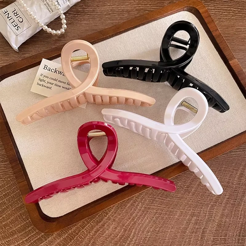 13 سنتيمتر حجم كبير آمنة لينة سيليكون مشبك شعر مقاطع المرأة عازمة غير التشوه القرش القبضات 2026 ترقية العصرية إكسسوارات الشعر #5