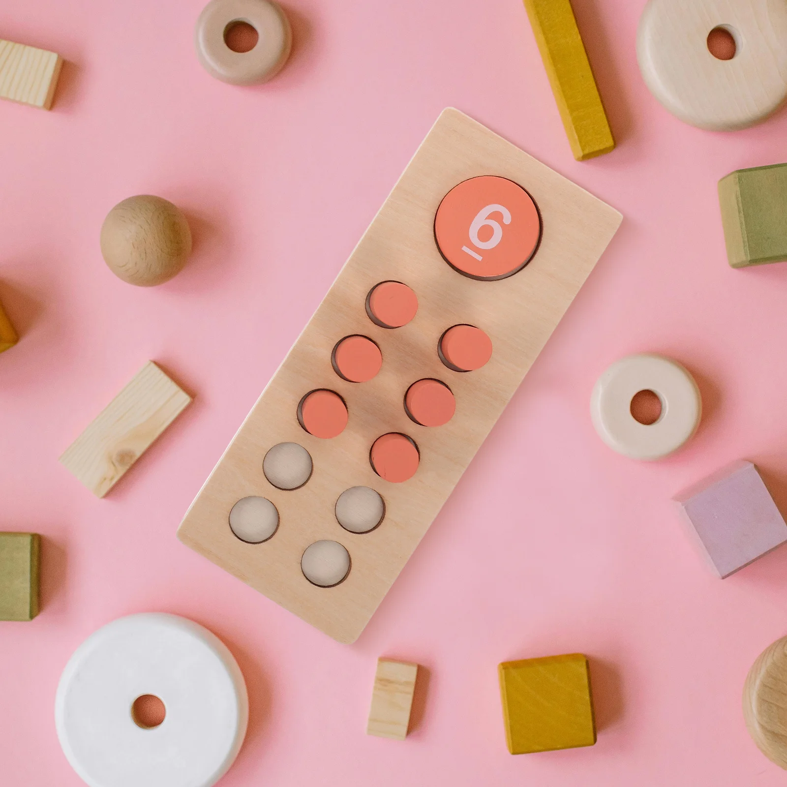 1Set Kinder Montessori Mathematik Lernen Hilfe Holz Zählen Rahmen Bunte Perlen Addition Subtraktion Praxis Vorschule Bildungs