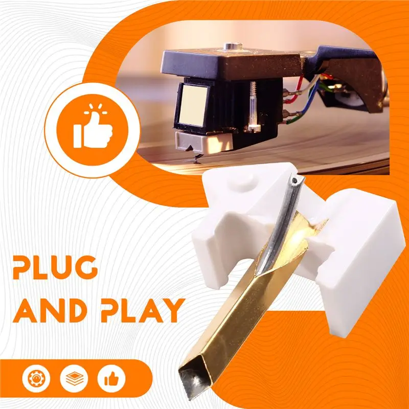 AT42 For M447 N447 M44G M55E DJ Stylus for LP Vinyl Record Player Turntable Phonograph Cartridge Needle Accessories