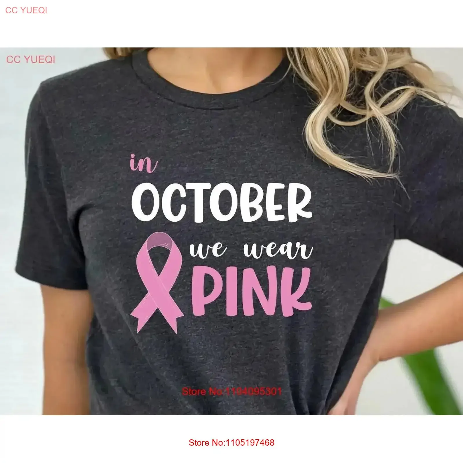 

Breast Cancer T Shirt SupporT Month Awareness In October We Wear Pink vintage Washed Comfortable designer clothes Soft