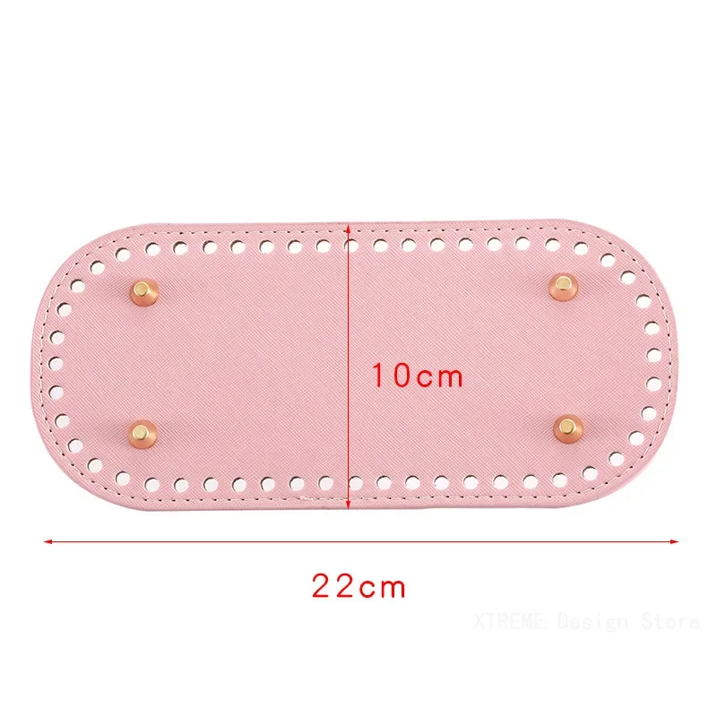 Handmade Oval Long Bottom webbing for crochet bags Rectangle Round Bottom Diy Crochet Bag Long Bottom For Knitted Bag
