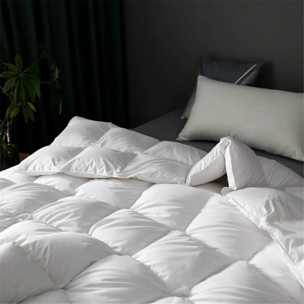 Imagem -02 - Liv-esthete-luxo 100 White Goose Down Comforter Edredão 3d Bread Edredão de Inverno Cobertor Macio para Toda a Temporada 100 Algodão para Você