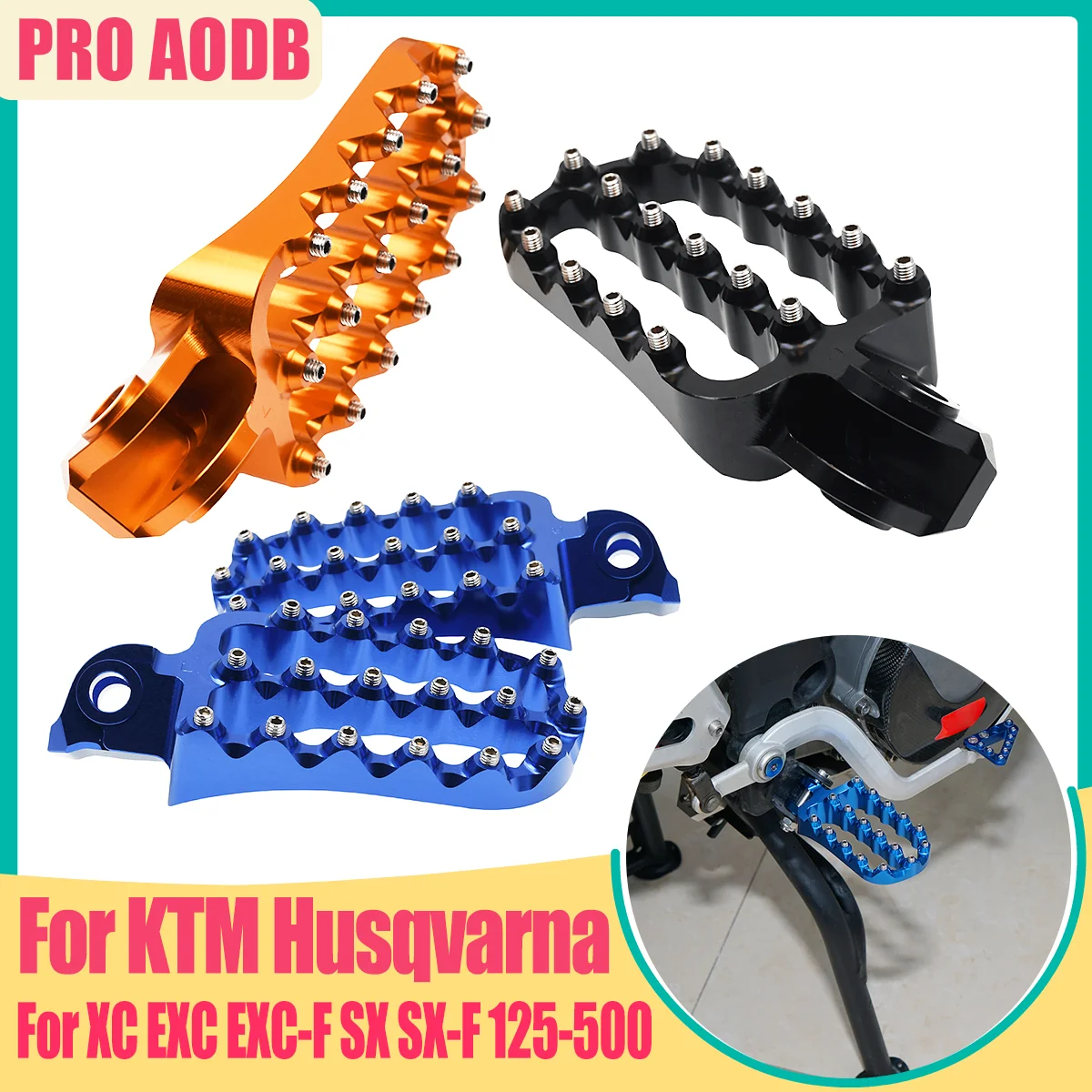

Motocross Foot Rest Pegs Footrest Footpeg For KTM Adventure Supermoto SMR S T SMC R 690 790 890 950 990 1050 1090 1190 1290 2018