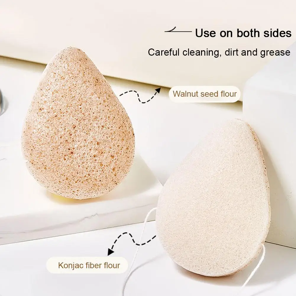 1/3/5 個こんにゃくメイクアップスポンジクレンジングパフ女性の顔ディープクリーニングパッド再利用可能なスキンケア洗顔パフ化粧品ツール