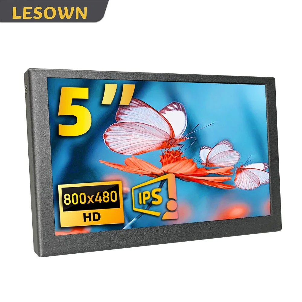 

Внешний монитор LESOWN 5 дюймов 800x480 IPS LCD, портативный дисплей, Plug & Play, дополнительный экран для ноутбука, ПК, Mac