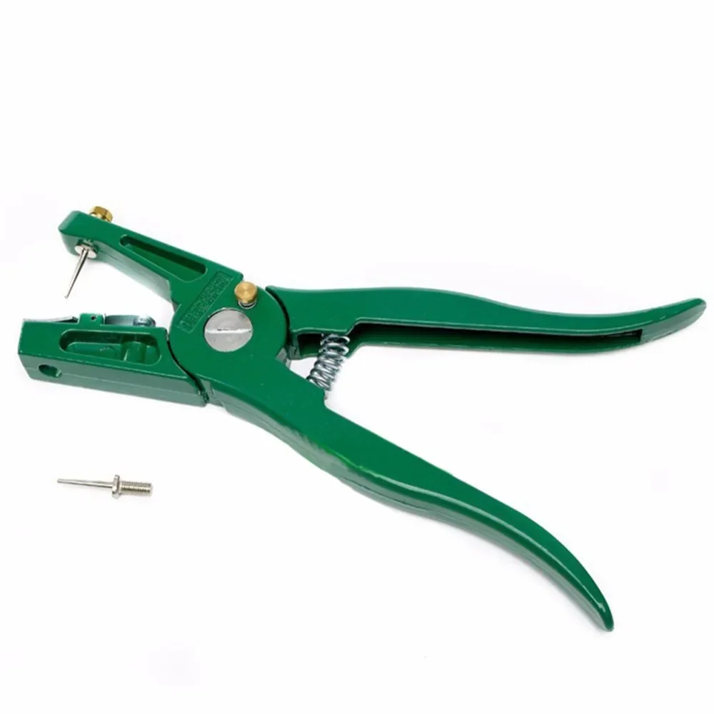 Ear tag pliers Animal Control Device Green Metal ear thorn tongs Swine Cow Sheep Rabbit Identification tool