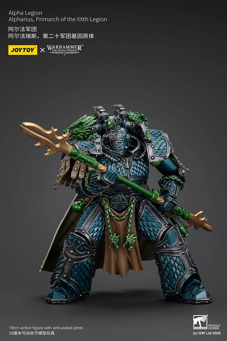 JOYTOY Warhammer "Horus Heresy" Alpha Legion Alpharius Primarch Of The XXth Legion Action Figure ตุ๊กตาคอลเลกชันตกแต่ง