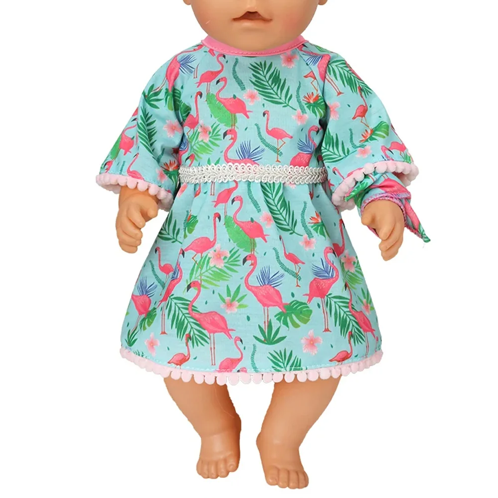 Ropa para muñecas, vestido vaquero para accesorios para muñecas bebés de 18 pulgadas y 43cm y muñecas americanas de 18 pulgadas