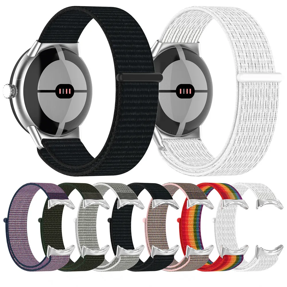 Correa de reloj para Google Pixel Watch 2, correa de nailon, banda de reloj deportivo, Conector de muñeca suave