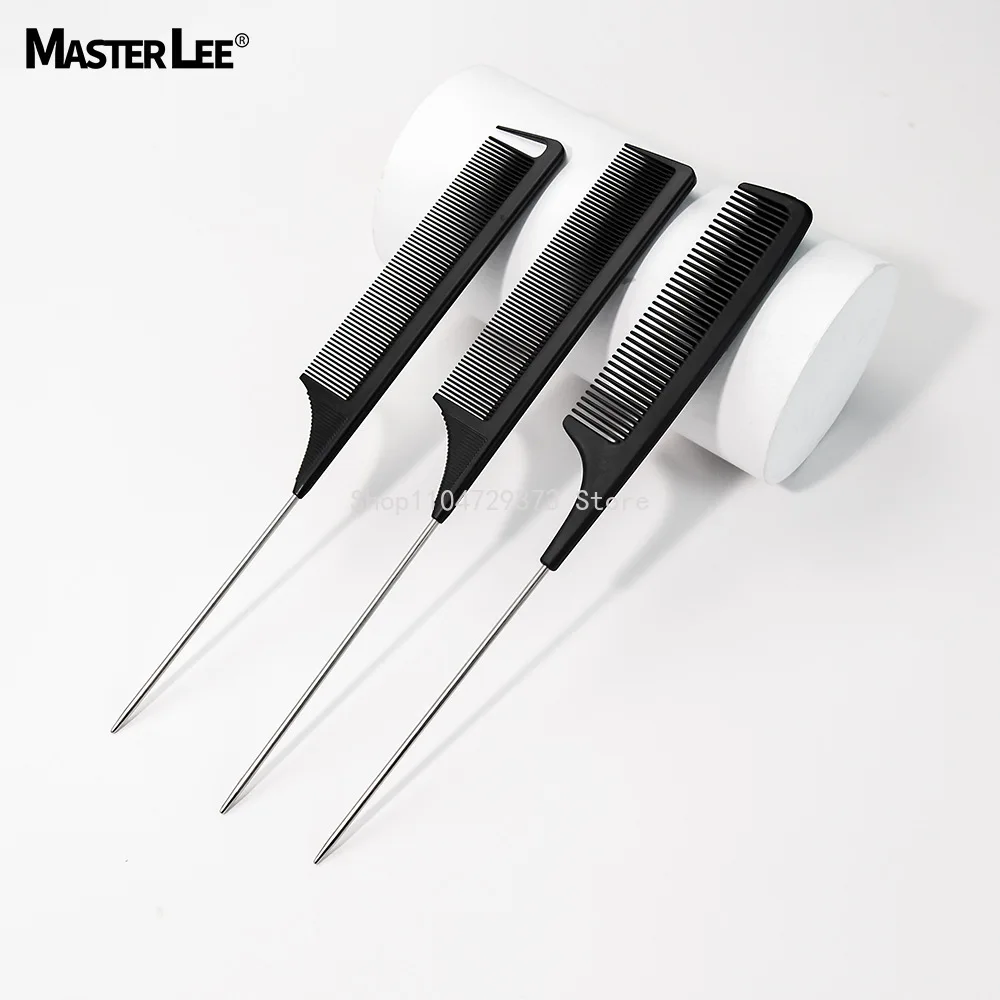 

1 шт., набор расчесок для волос, распутывающие расчески для укладки, стальная ручка, антистатические термостойкие портативные аксессуары для укладки волос для парикмахерской