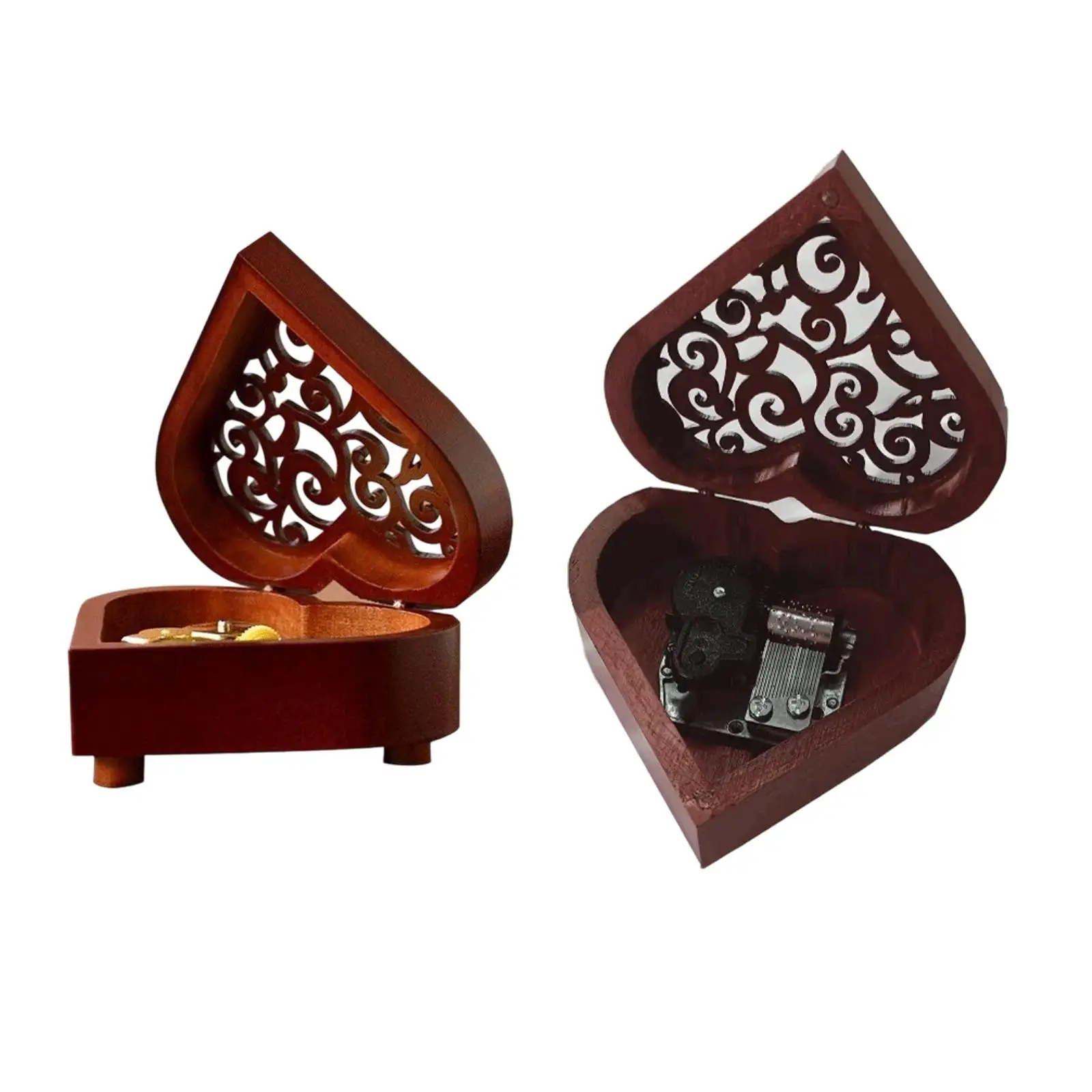 Heart Shaped Hollow Floral Design Decorative Crafts Multifunctional Manual Operations for Daughter Mom Husband Kids