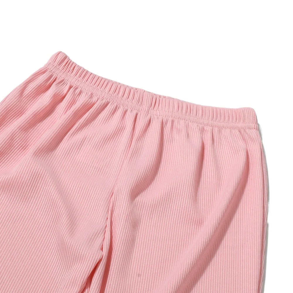 1-11T الأطفال الصيف بلون رقيقة مضلع متوهج السراويل طفل رضيع الفتيات شريط مطاطا سليم بانت الرضع فتاة بناطيل كاجوال #3