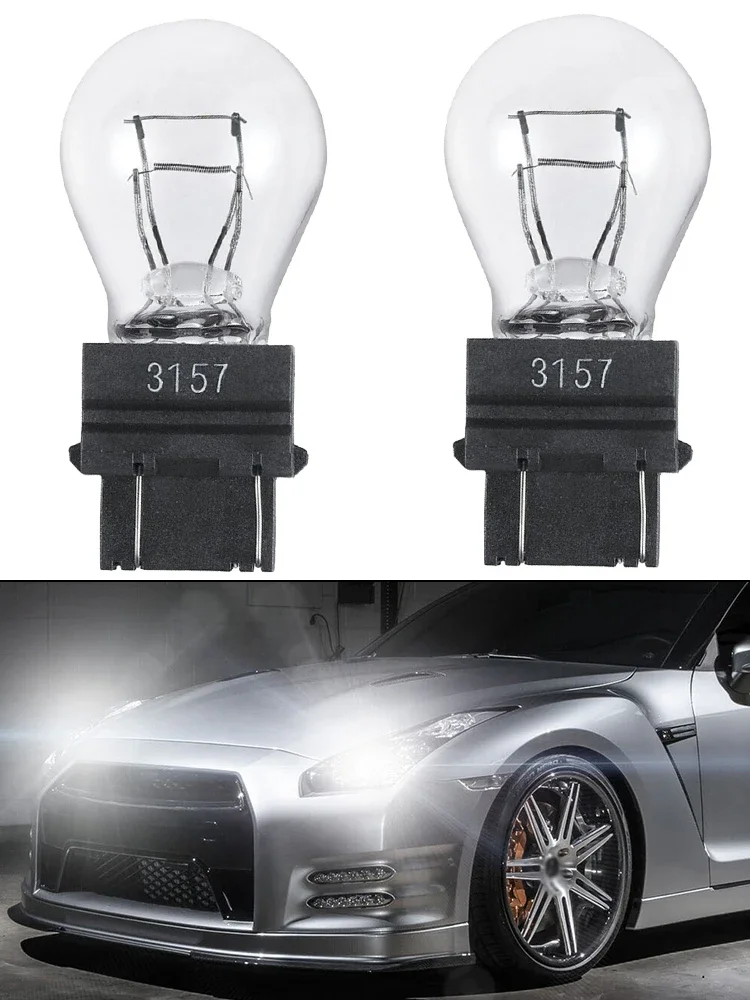 Practical To Use Direct Replacement High Quality Brake Light Bulbs 12V 21/5W Tail Signal Turn Signal Light 2 Pack