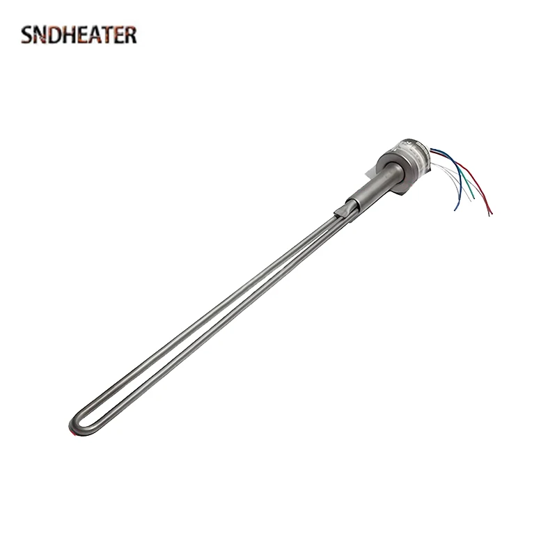 SNDHEATER Солнечный резервуар для воды Нагревательная трубка 220 В 51 СМ Электрический нагревательный элемент с боковой вставкой типа G1/2 дюйма (22 мм) Зарезервированное отверстие с чашкой