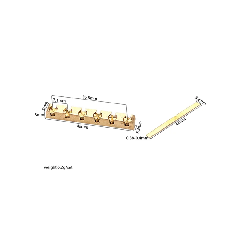 

AZZ-42mm Brass Guitar Nut Height Adjustable for LP Electric Guitar Parts