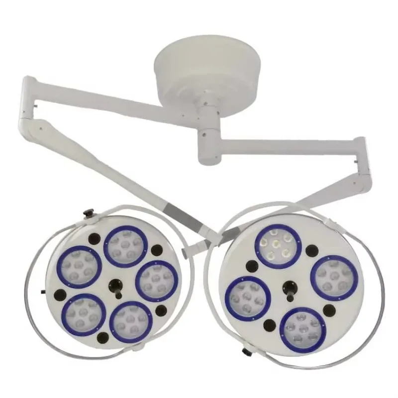 China LIZE Electric Double Dome Ceiling Shadowless Surgical Operating Light LED Hospital Use CE Certified Class II Model YD02-5