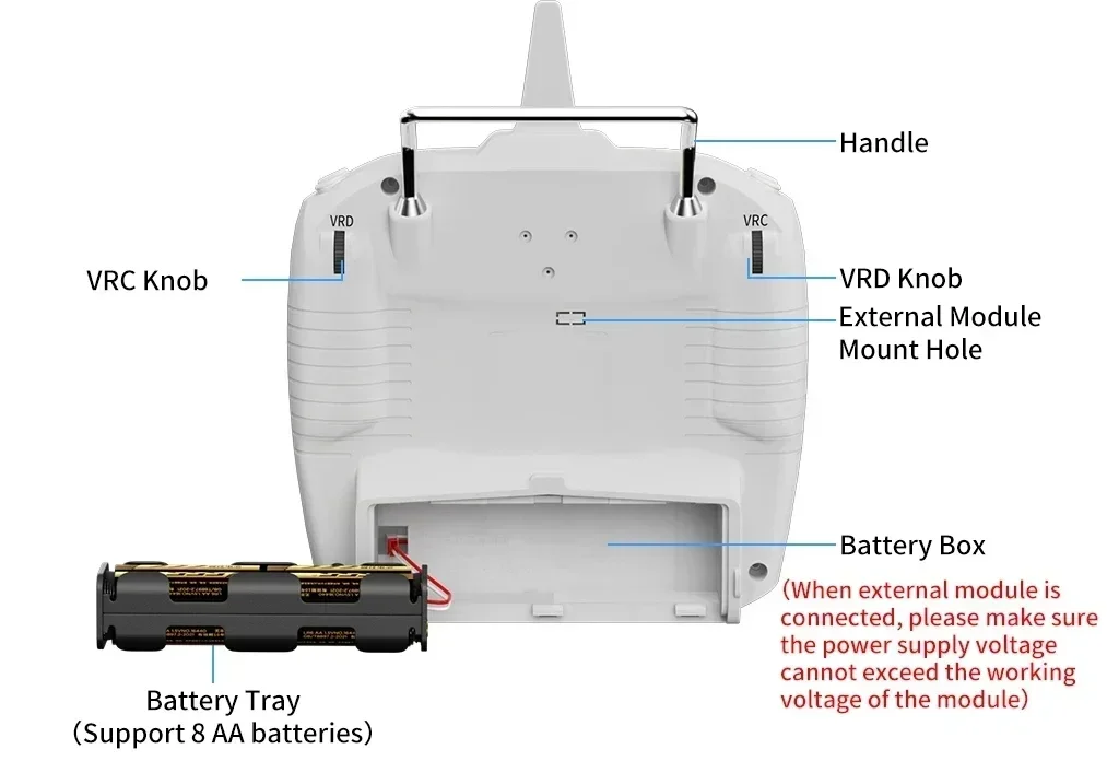RadioLink nuevo transmisor RC T12D de 12 canales 2,4 GHz con receptor R16F control remoto para Dron FPV coche de avión de ala fija