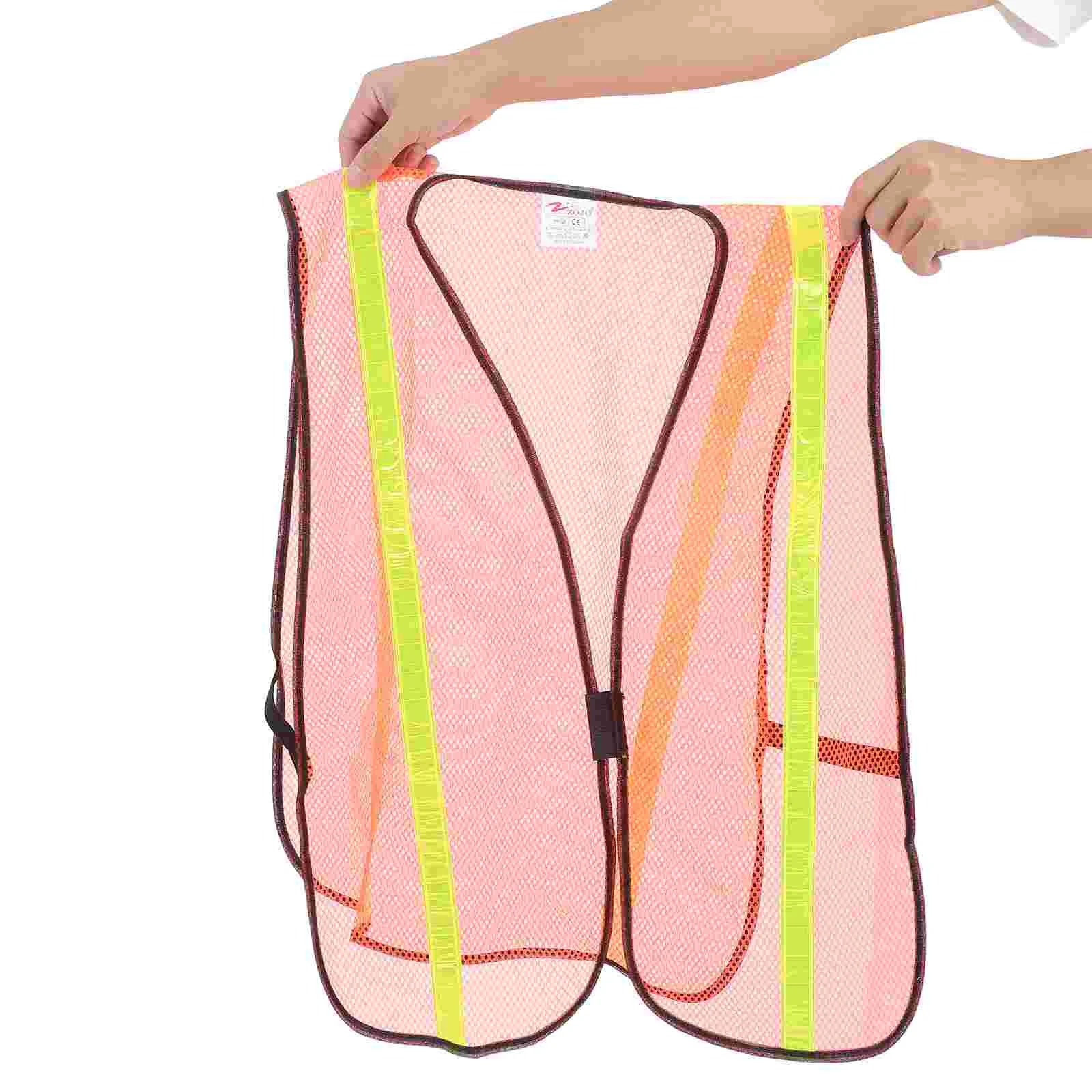 Reflective Vests Walking High Visibility Clothing Coat Fluorescent Traffic Net for Volunteer Identification Security Running