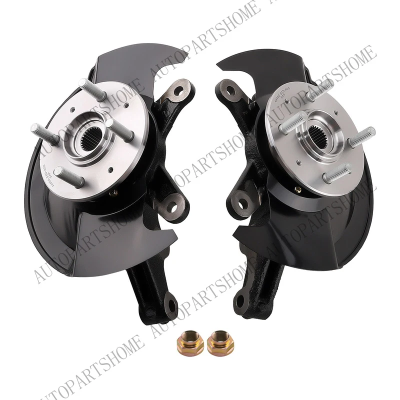 Z... Steering Knuckle Assembly w/Hub Bearing for Honda Civic 03-05 1.7L Front Pair