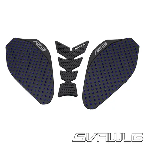 오토바이 안티 슬립 탱크 패드 스티커 사이드 가스 물고기 뼈 무릎 그립 보호대 데칼 For Yamaha YZF R3 YZFR3