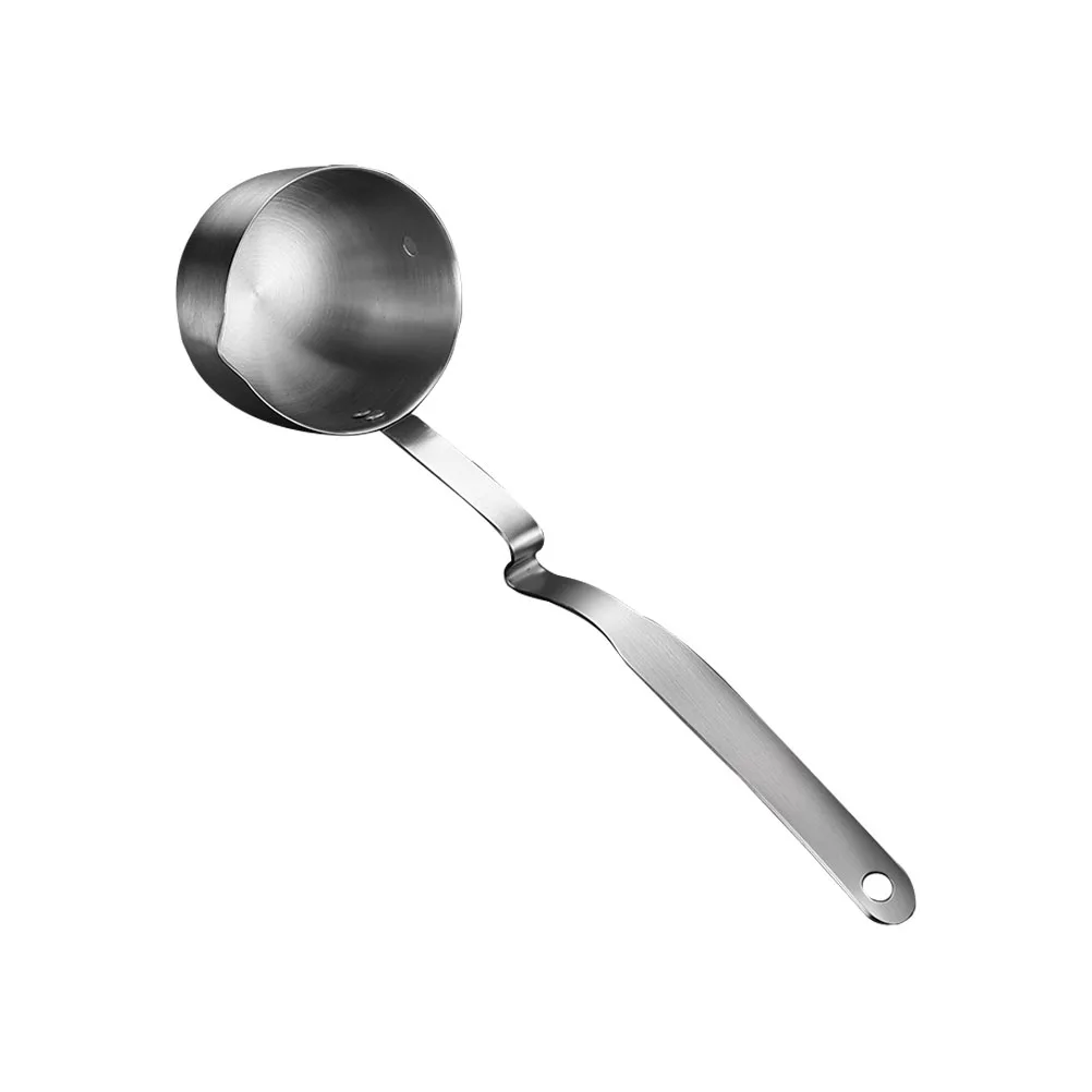 

Stainless Steel Oil Filter Spoon Filtering Scoop Kitchen Utensils Ladle Fat Separator Soup Strainer Easy Storage Tough