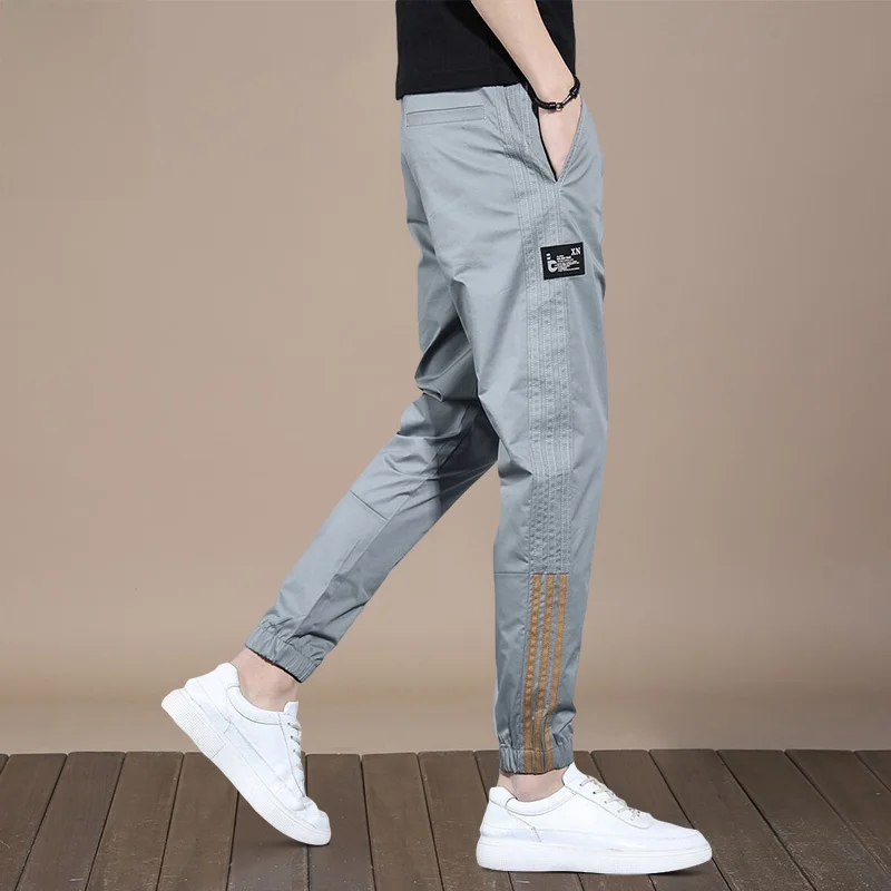 

Men's Casual Pants Nine-Tenths Sports Trousers Summer New Sle Trendy Long Pants Youth Active Sle Anti-Wrinkle