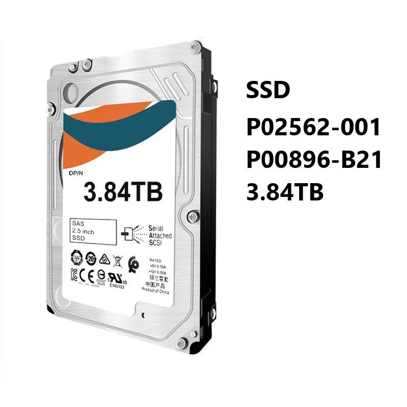 

NEW Solid State Drive P02562-001 P00896-B21 3.84TB 2.5in SFF DS SATA-6Gbps SC Mixed Use SSD for H+PE ProLiant Gen9 Gen10 Servers