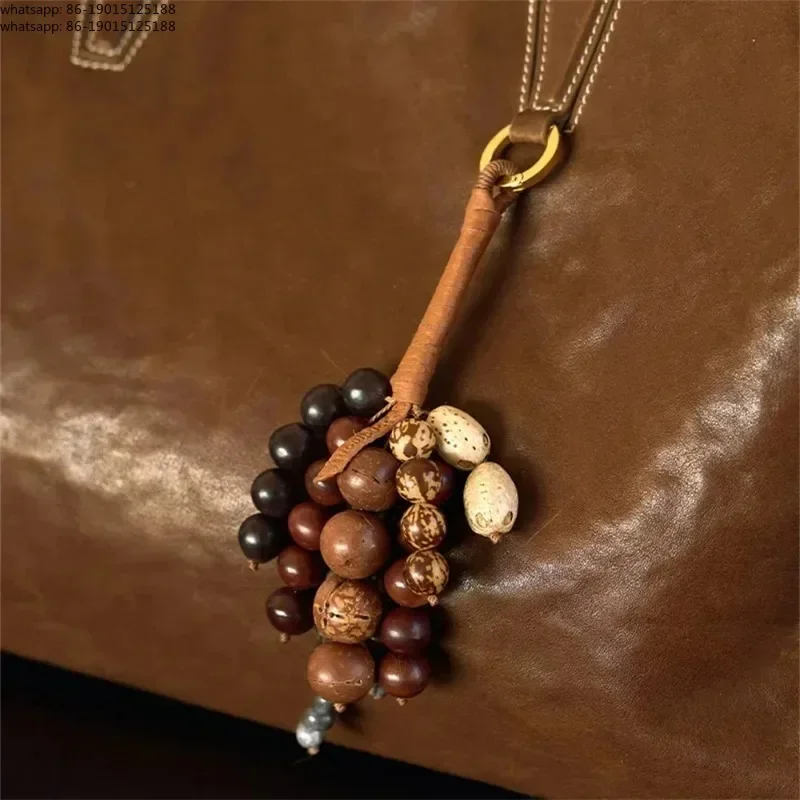 2026 Women's Popular Knitted Rope Keychain - Leather Rope Bag Pendant, Wallet Key Backpack
