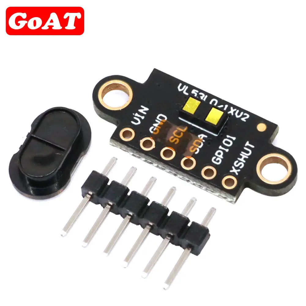 VL53L1X Módulo de Sensor de tiempo de vuelo de rango láser distancia 400cm Módulo de placa de extensión de medición para Arduino