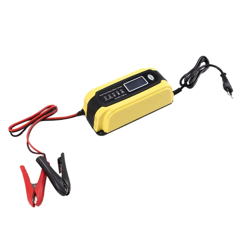 

Автоматическое импульсное устройство для восстановления и десульфатации аккумуляторов 12В/24В 12А для автомобилей, мотоциклов, внедорожников, с вилкой стандарта ЕС