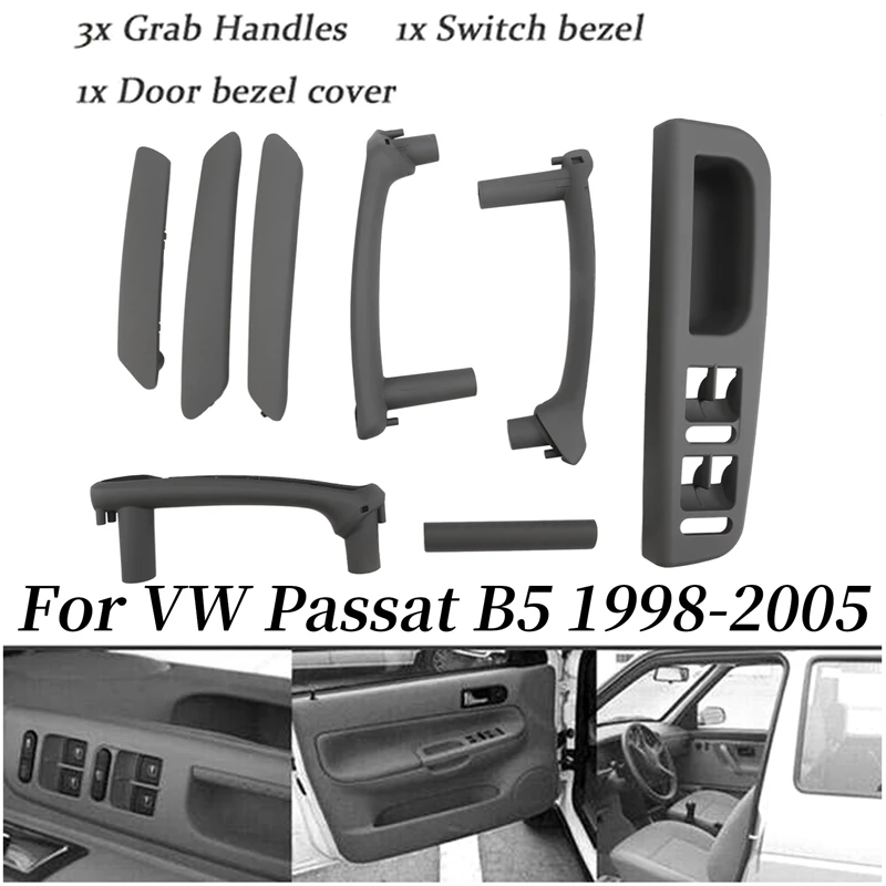 

For VW Passat B5 1998-2005 New Interior Door Handle Window Panel Trim 1Set LHD-T45C