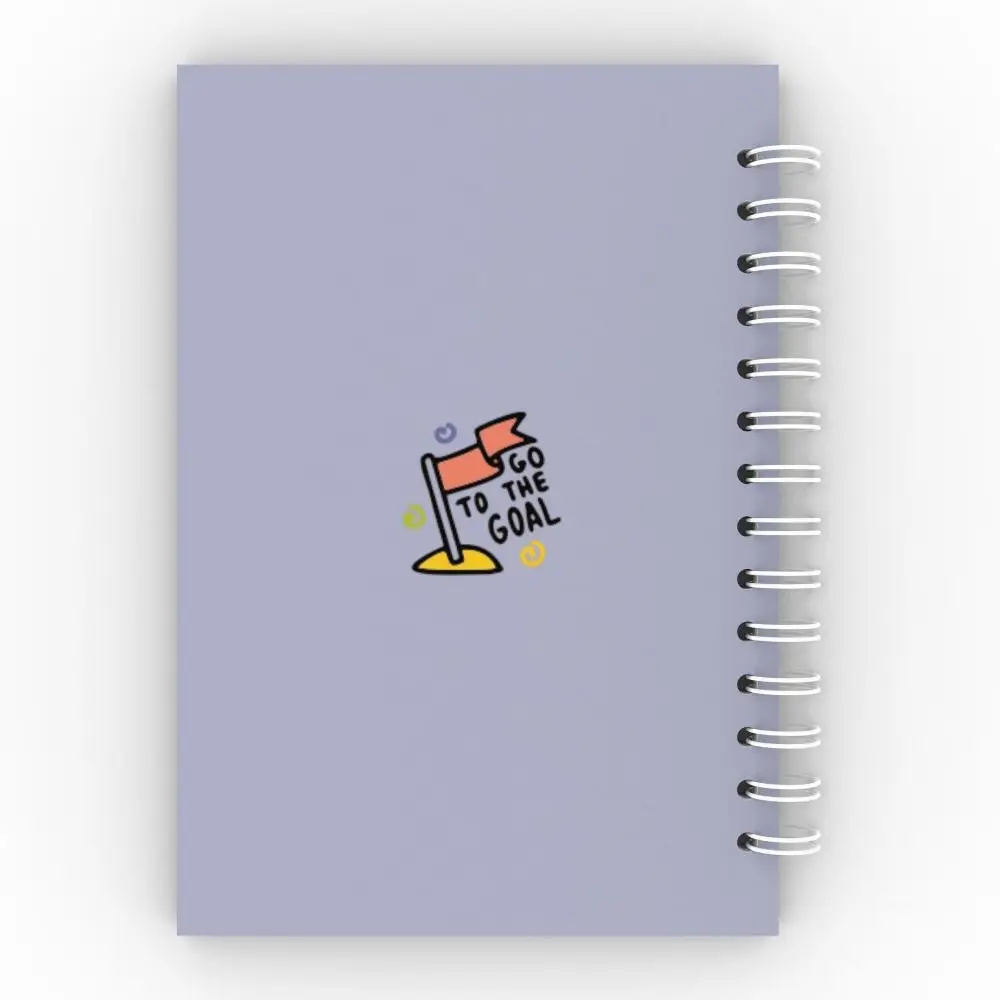Undated A5 Agenda Planner Notebook 128 Pages Thick Paper Planner Daily Organizers Creative Twin-Wire Binding