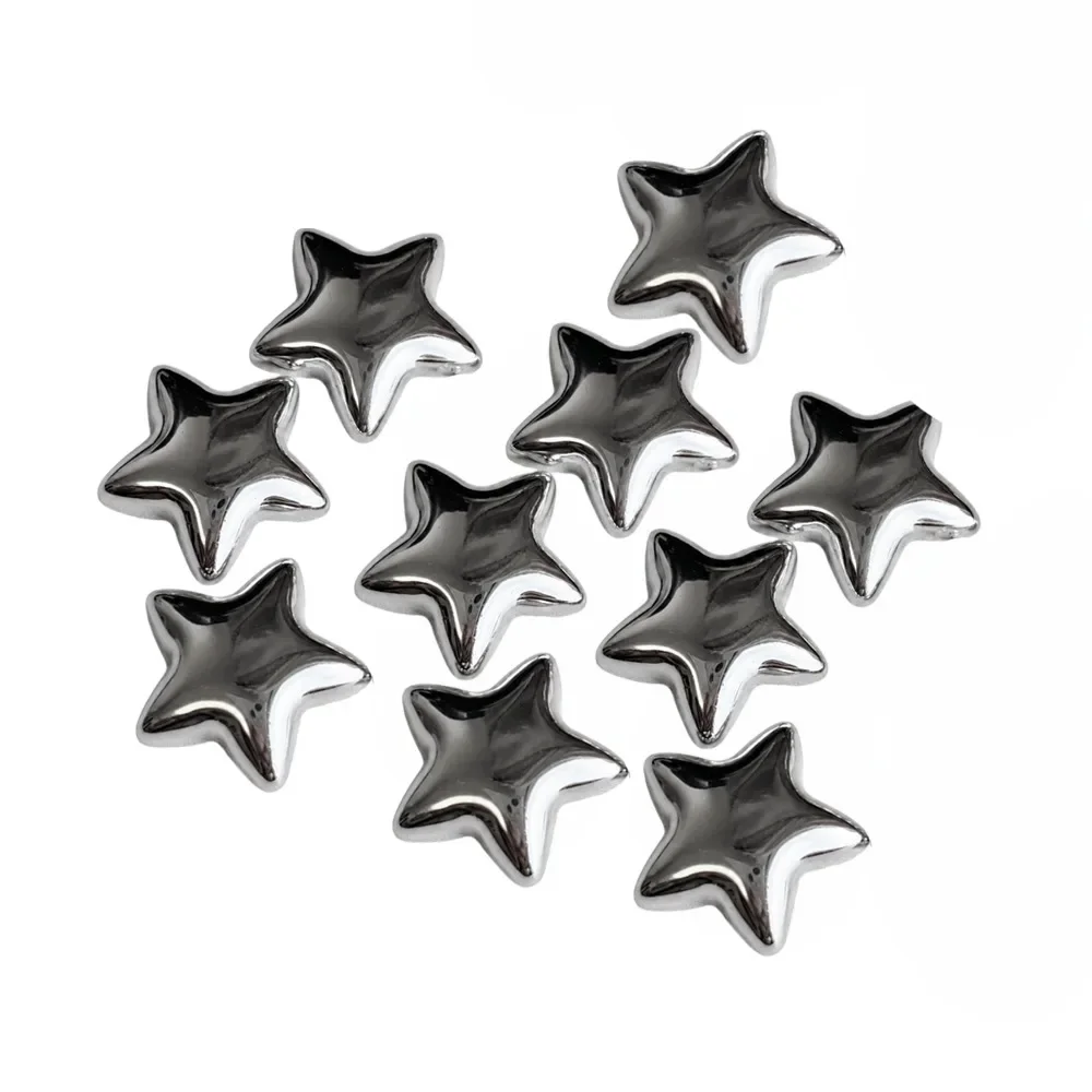 5/10 pcs Best Selling Silver Stars Fridge Magnet Strong Magnet Multipack Magnetic Sticker Refrigerator Decals Kitchen Decor