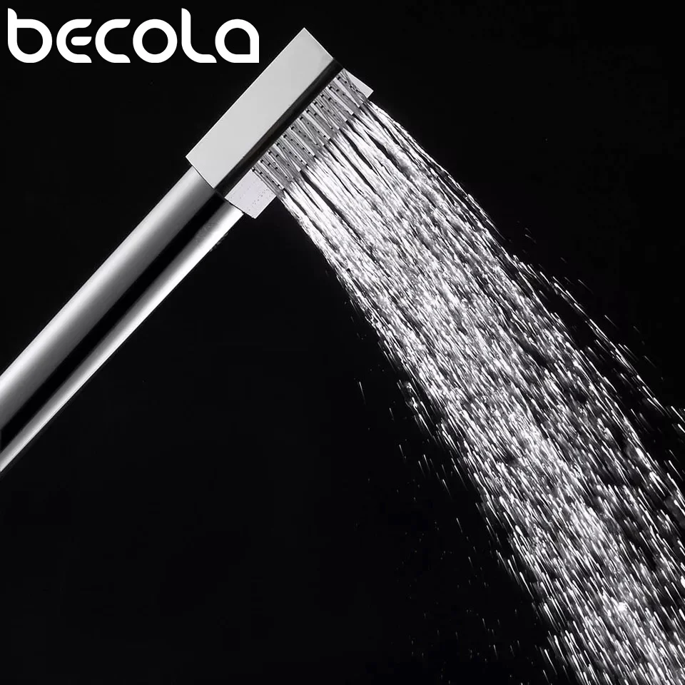 Detaliczna i hurtowa okrągła główka prysznicowa z litej miedzi Luksusowa główka prysznicowa Batnroom Rain Hand Shower Chrome Finish 150cm Wąż ze stali nierdzewnej — zdjęcie 5