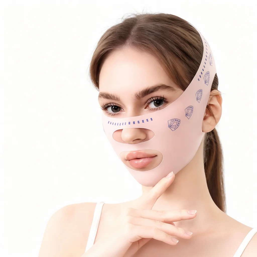 V Shape Face Mask Lifting Bandage Slimming Chin Strap Anti Aging Facial Sculpting Tool Comfortable Breathable Accessory