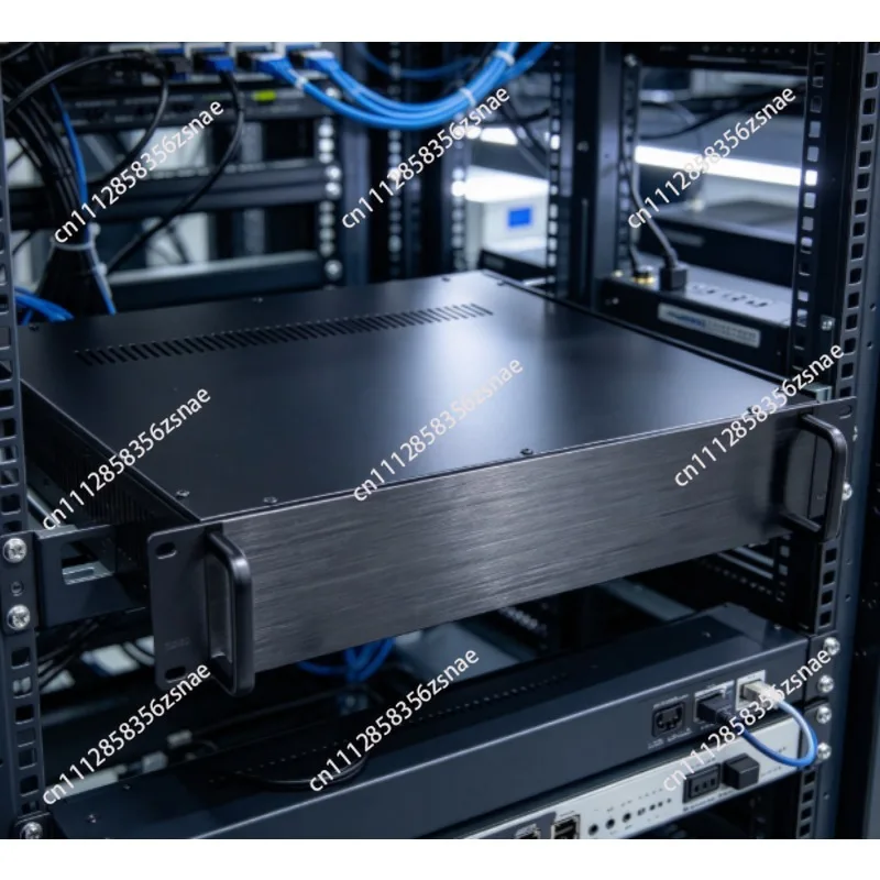 black 19 inch 2U project DIY chassis data switch box Chassis power communication server chassis 425*88*250 mm