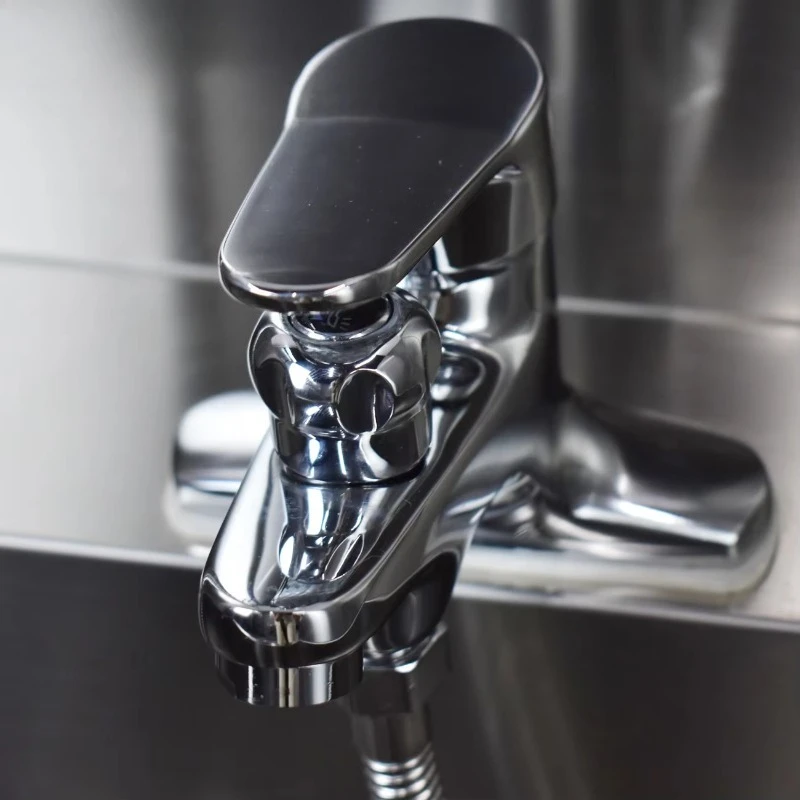 Lavello per Attrezzature in Acciaio Inox 304 con Rubinetto e Paraspruzzi Laterale